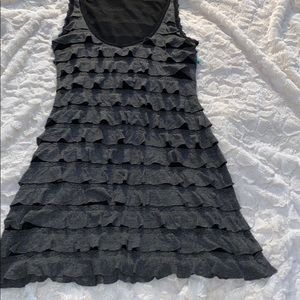 Ruffle grey dress